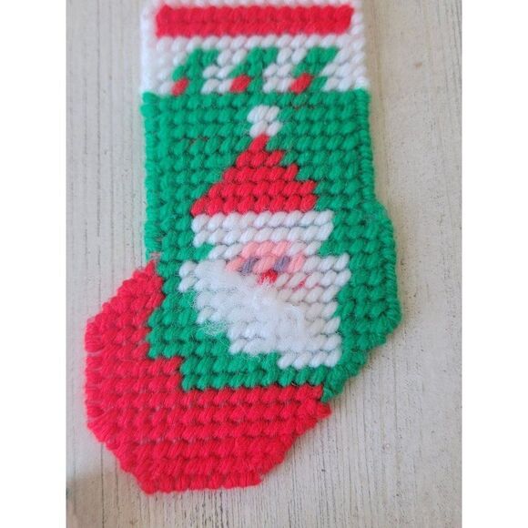 Crochet Santa stocking ornament face star flower set Xmas - Picture 5 of 11